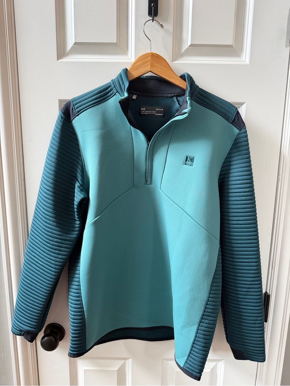 Under Armour Teal and Dark Teal Quarter-Zip Performance Pullover